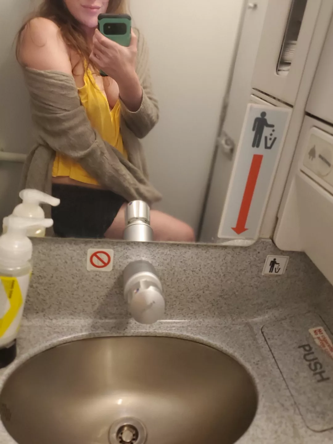 Having fun on my flight! posted by PerformanceCandid775