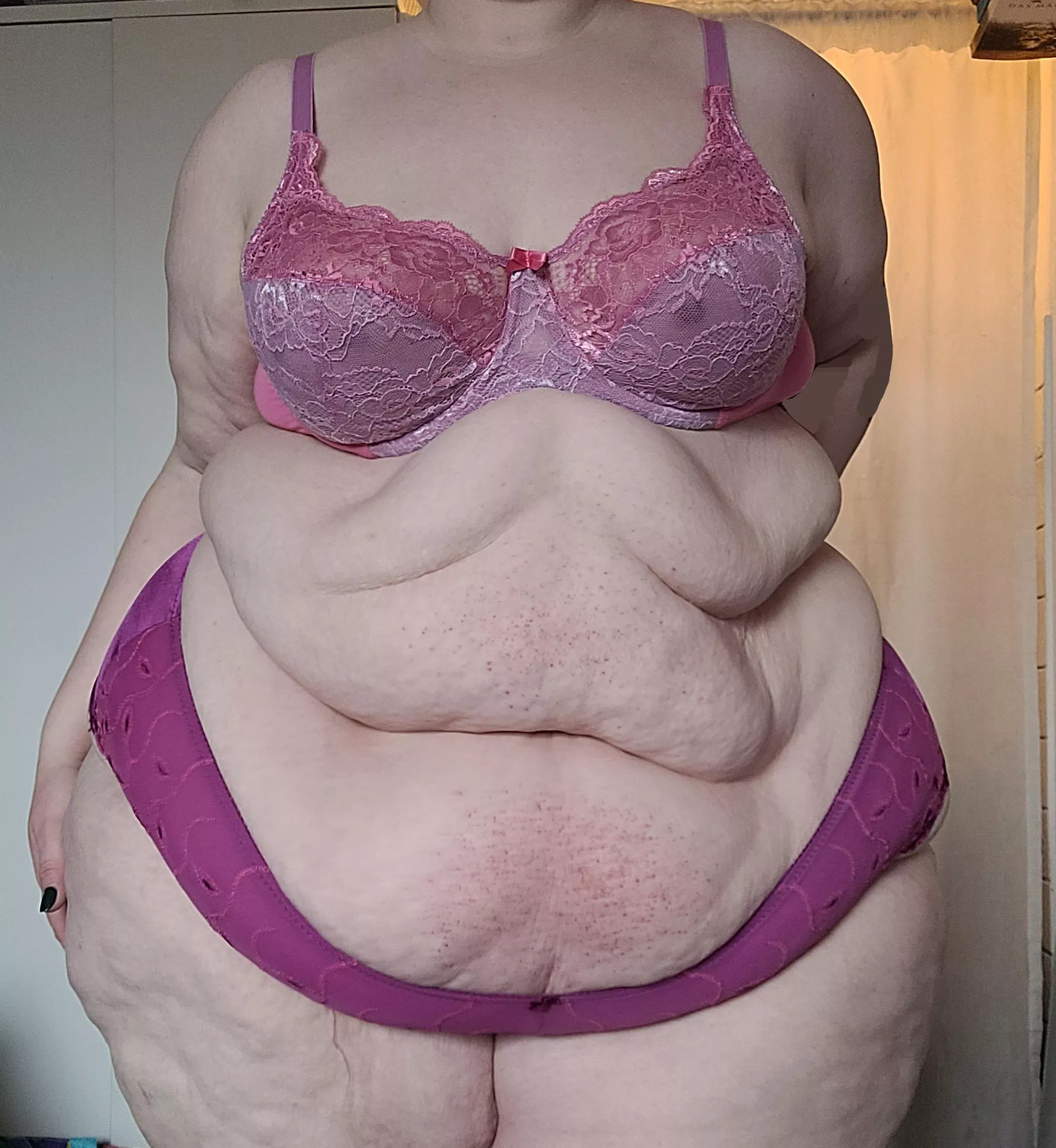 Hope you like what I'm wearing underneath 🙈 posted by experimental-bbw