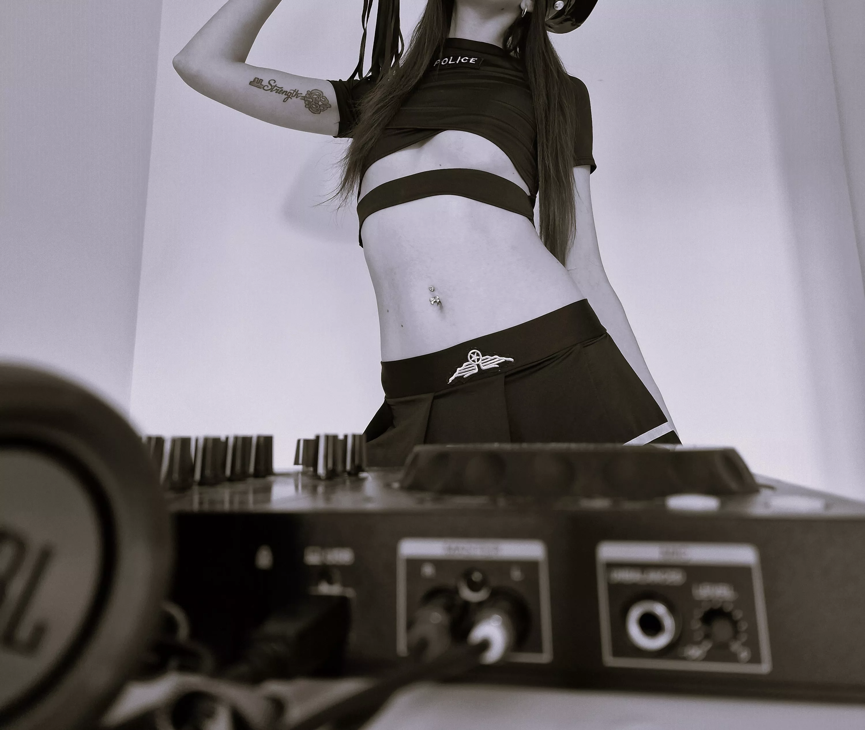 I love playing with my DJ equipment while dressed up (F) posted by AnnMillieWorld