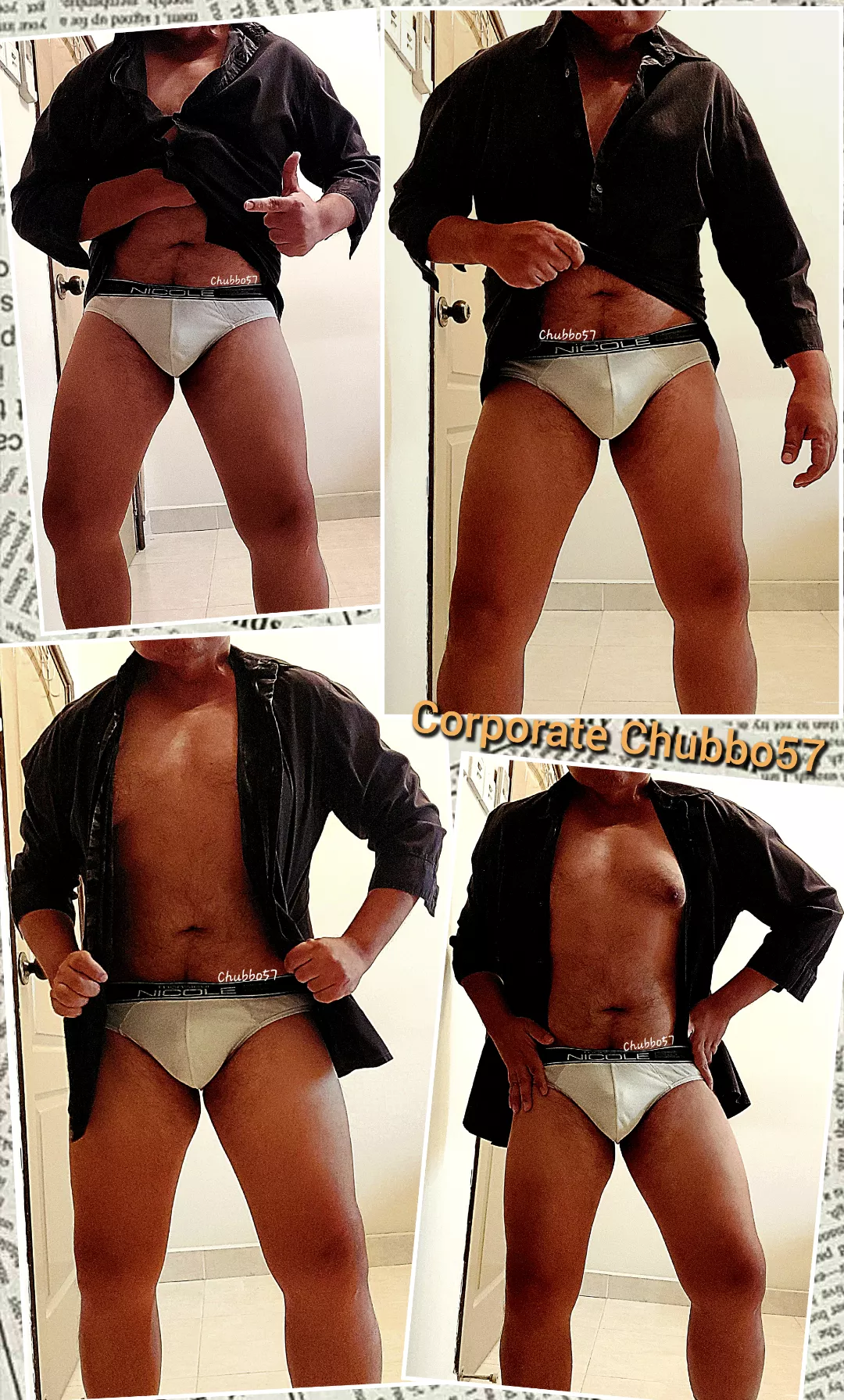 Kink: White briefs. So I had a presentation to make to a client today. So I had on my 'serious-business' briefs. 😐👨‍💼💼🕴🏽👔🤓 posted by chubbo57