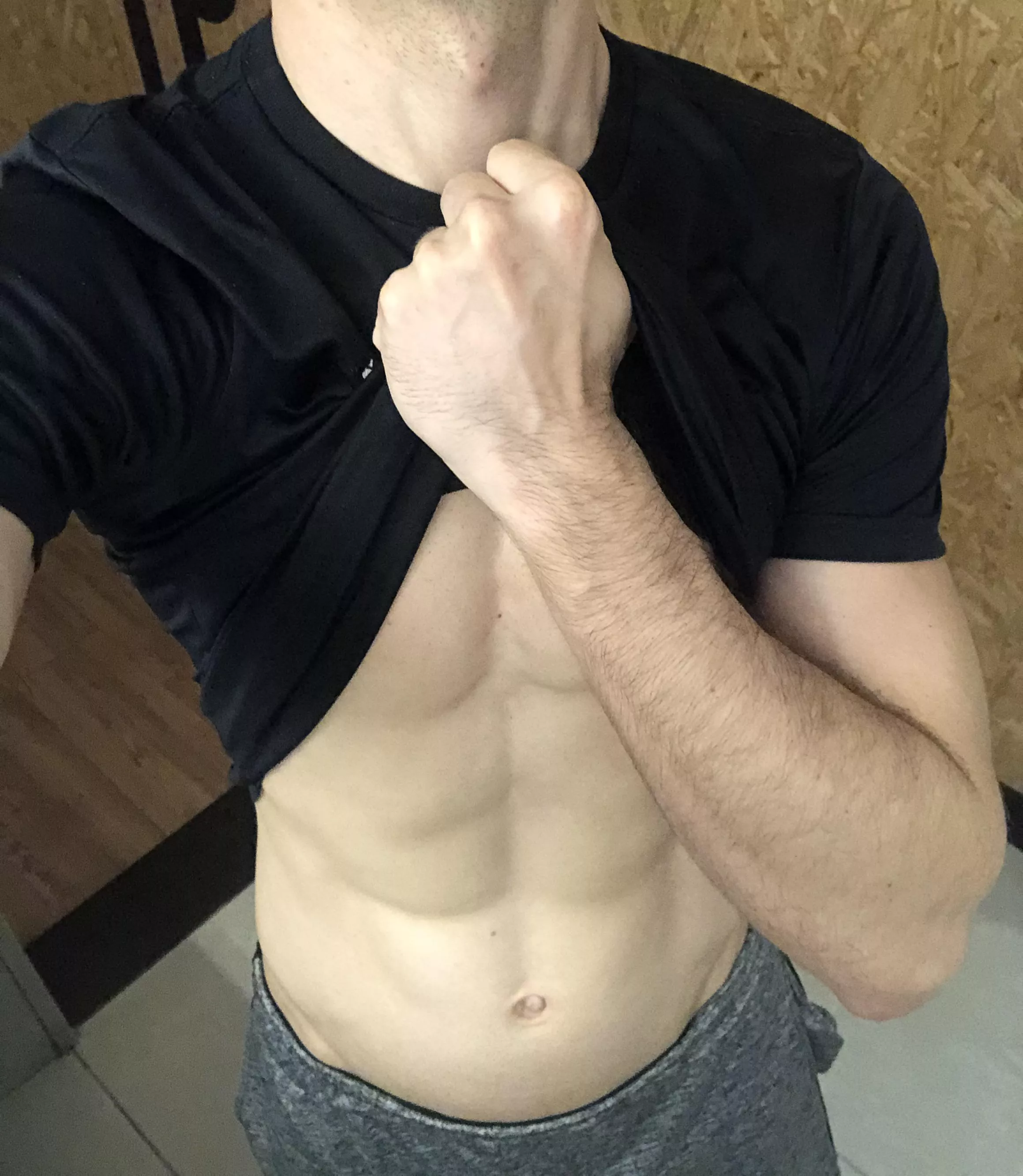 Lick my abs and touch my forearms posted by Bruce_redhead