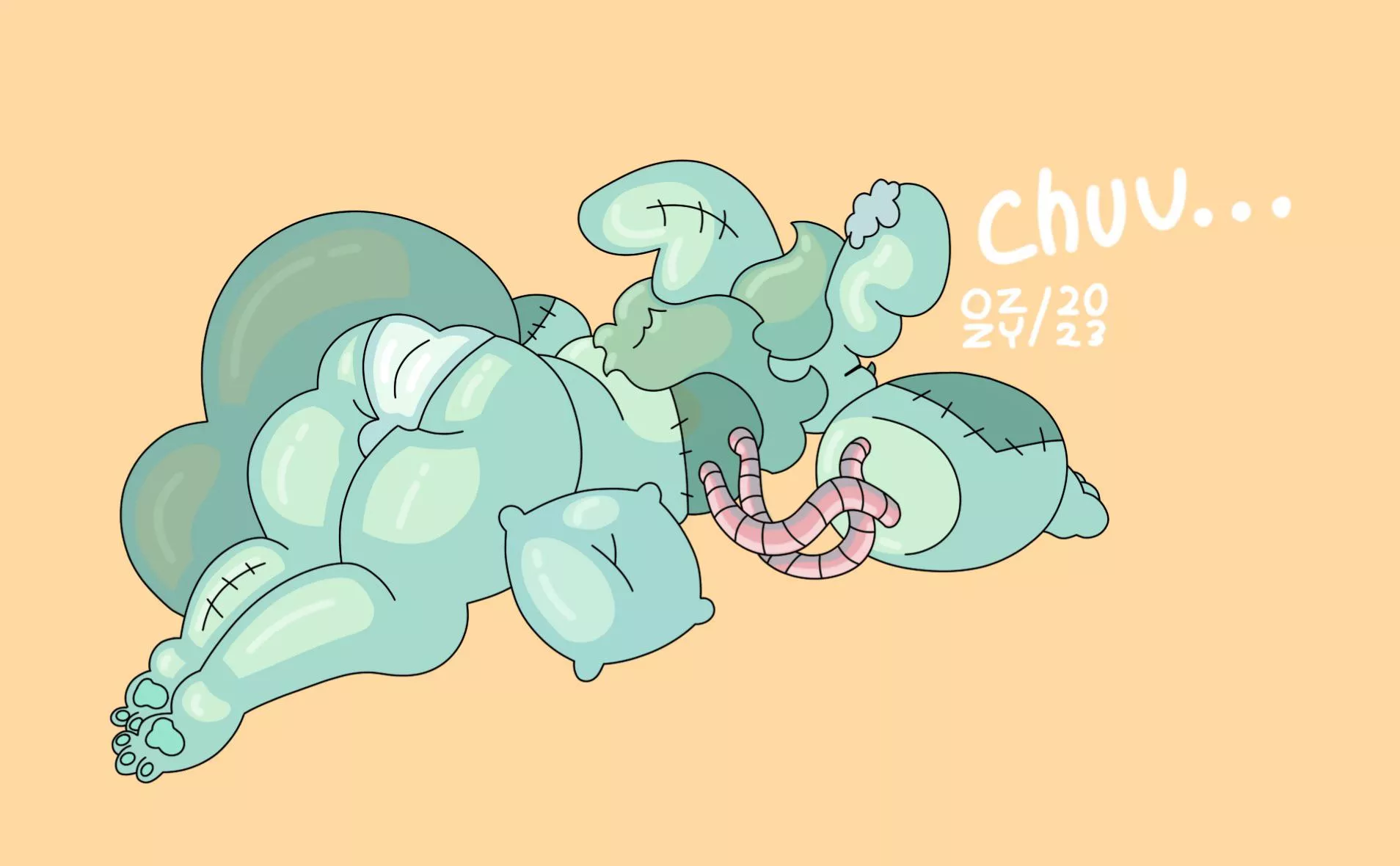 lil plush butt (oc im the artist) posted by starkittykiller456