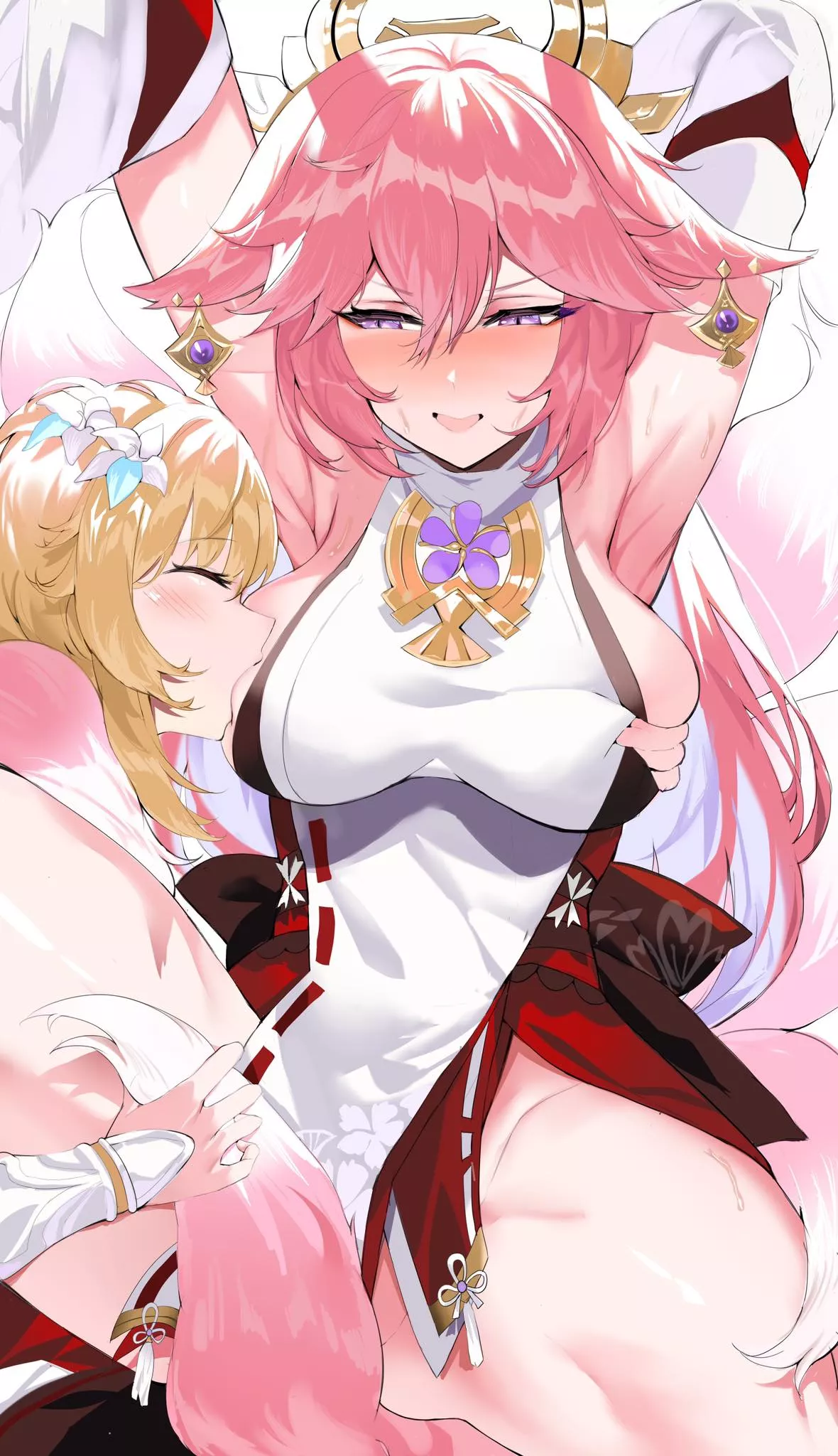 Lumine teasing Yae [Genshin Impact] posted by Ok_Truth4222