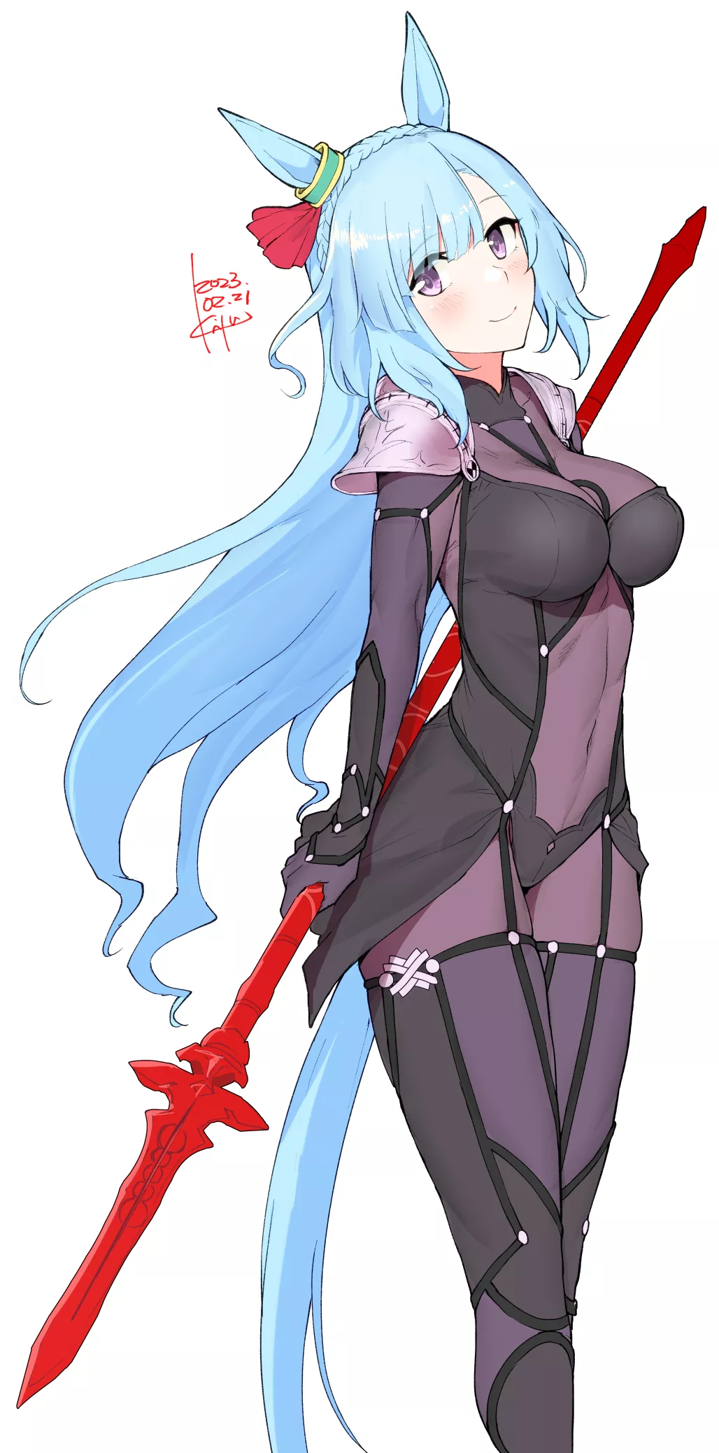 Mejiro Ardan cosplaying as Scathach posted by CheetahSperm18