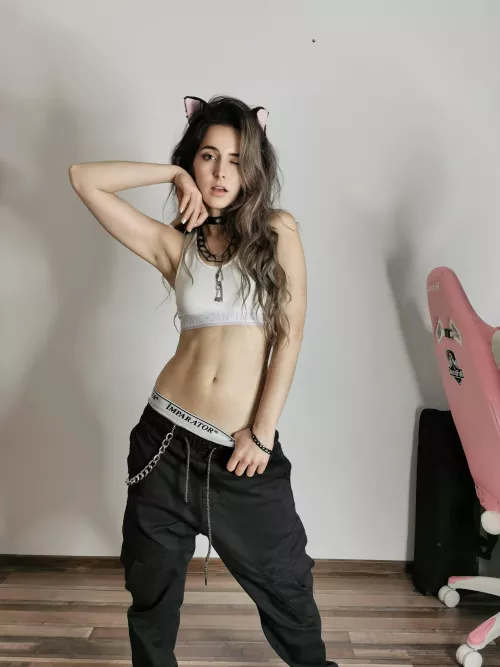 Meow bad cat look by miremi137