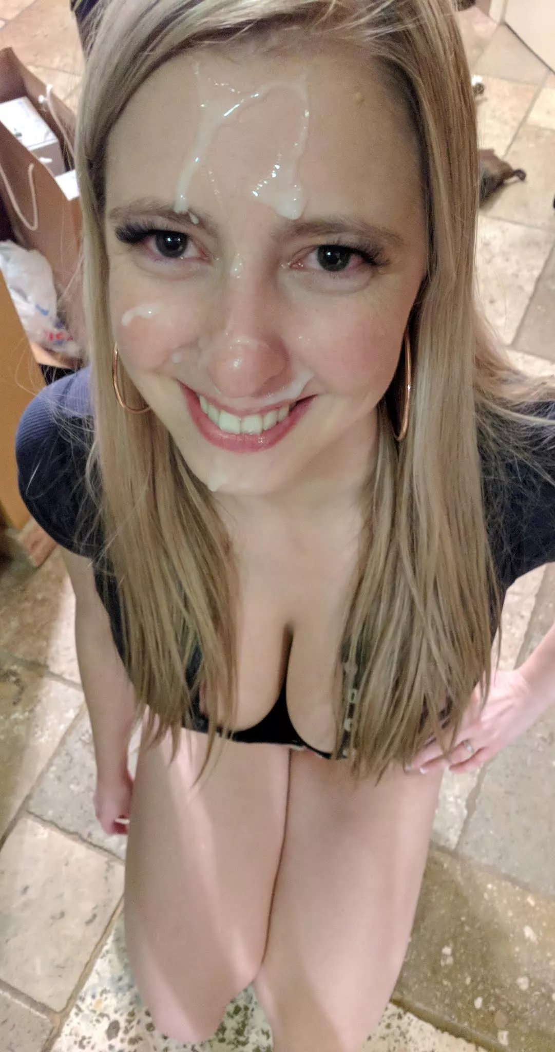 My big tits with a big facial 😜😜💧💧 posted by bimbosarah