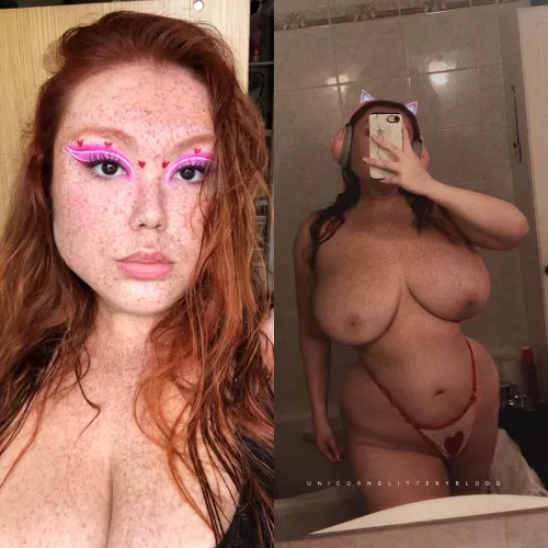 [OC] my face vs my body! Am I hot? by Unicornglitteryblood
