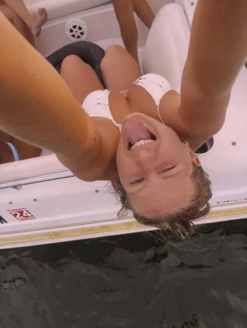 On a boat by Wallydinger123