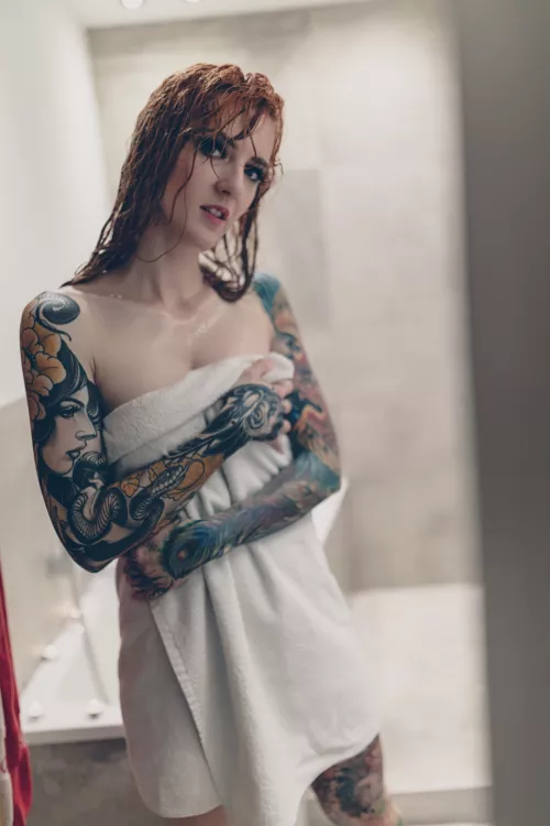 redhead shower break by kbsecrets