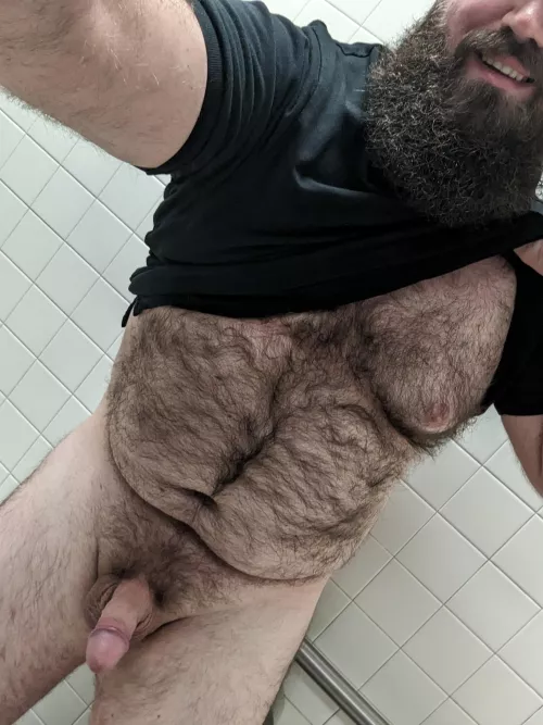 Work is way too busy.... So I'm hiding in the bathroom. 😏😈 by BeardedAnonnn