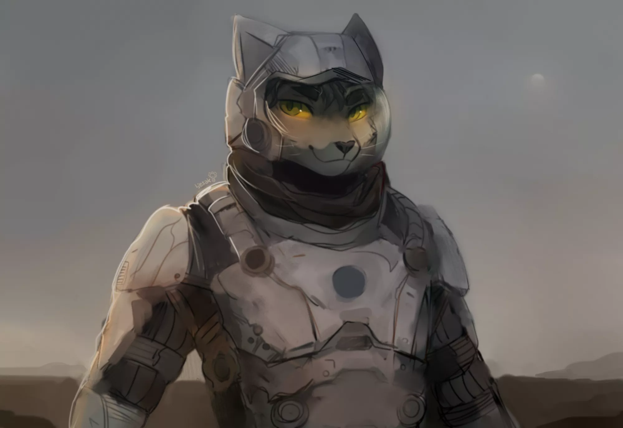 yatagan (commission, art by me) 🌙 posted by leskweg