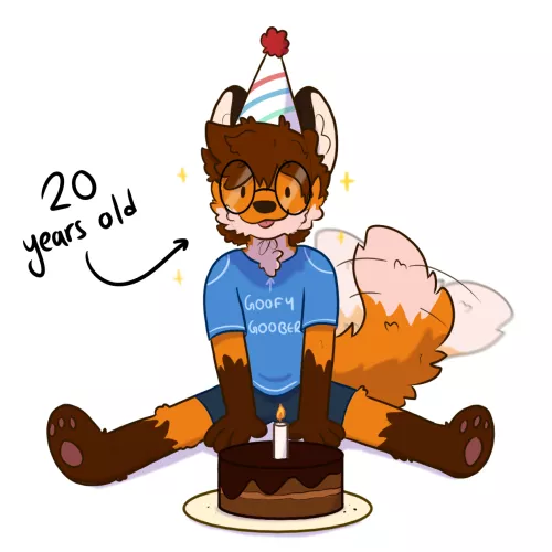Birthday foxxoo (by me) by Saucy-Nacho
