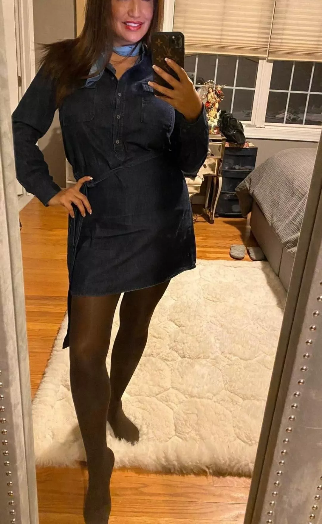 Black opaque tights 😘 posted by LatinaSeven7