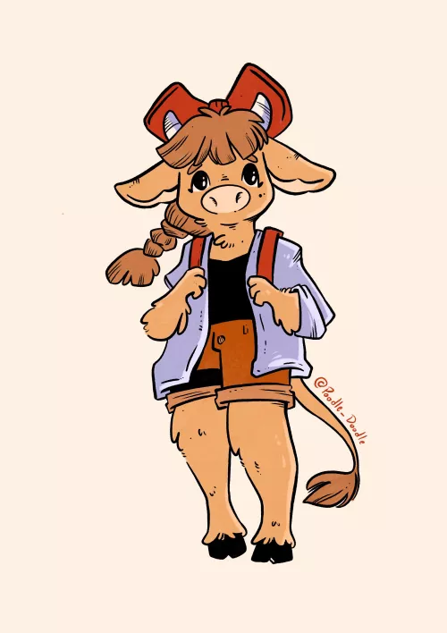 Daily Furry Sketch - Diane’s going to her first day of work by _PoodleDoodle