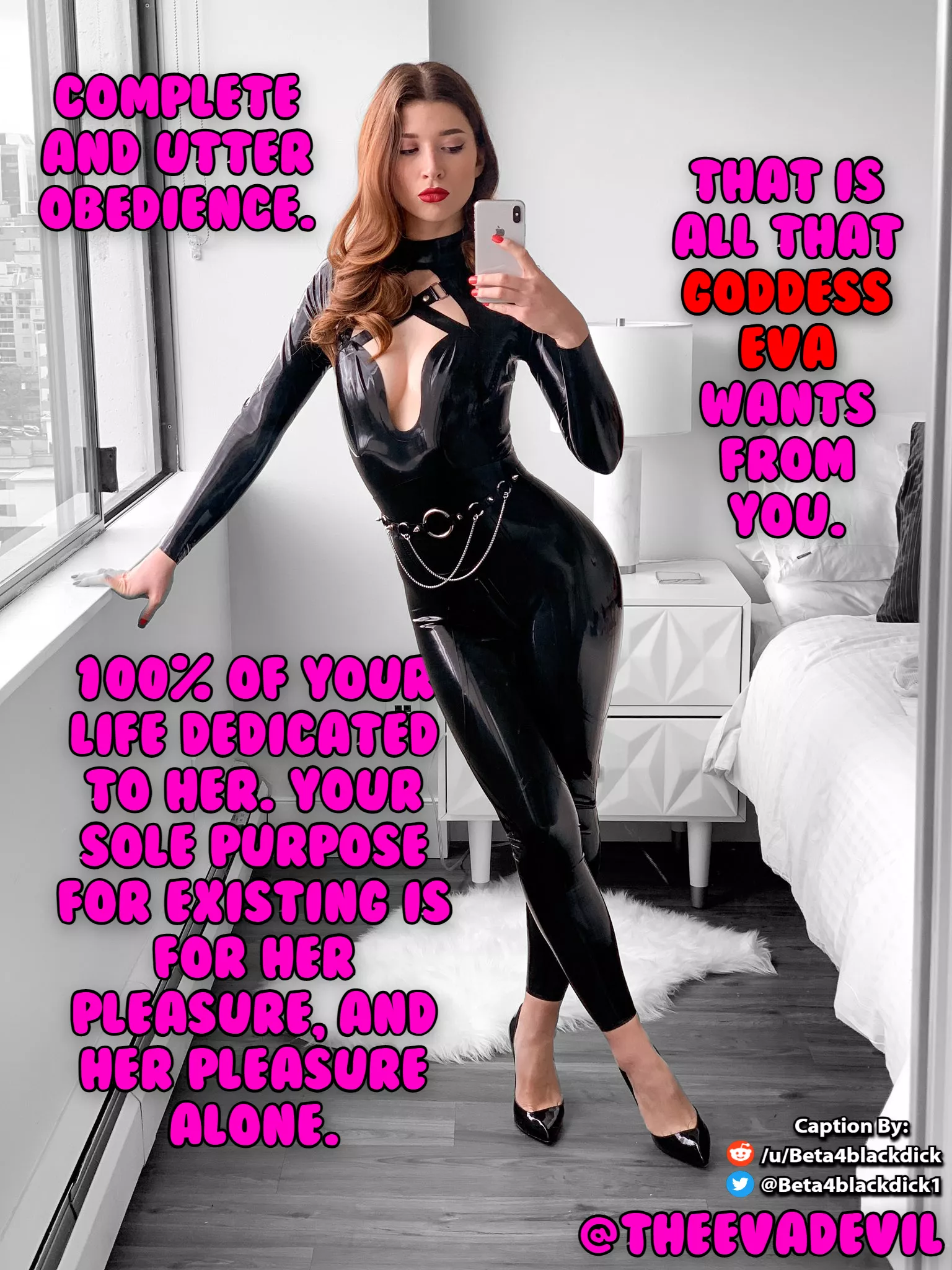 Dedicate your life to serving Her. posted by beta4blackdick