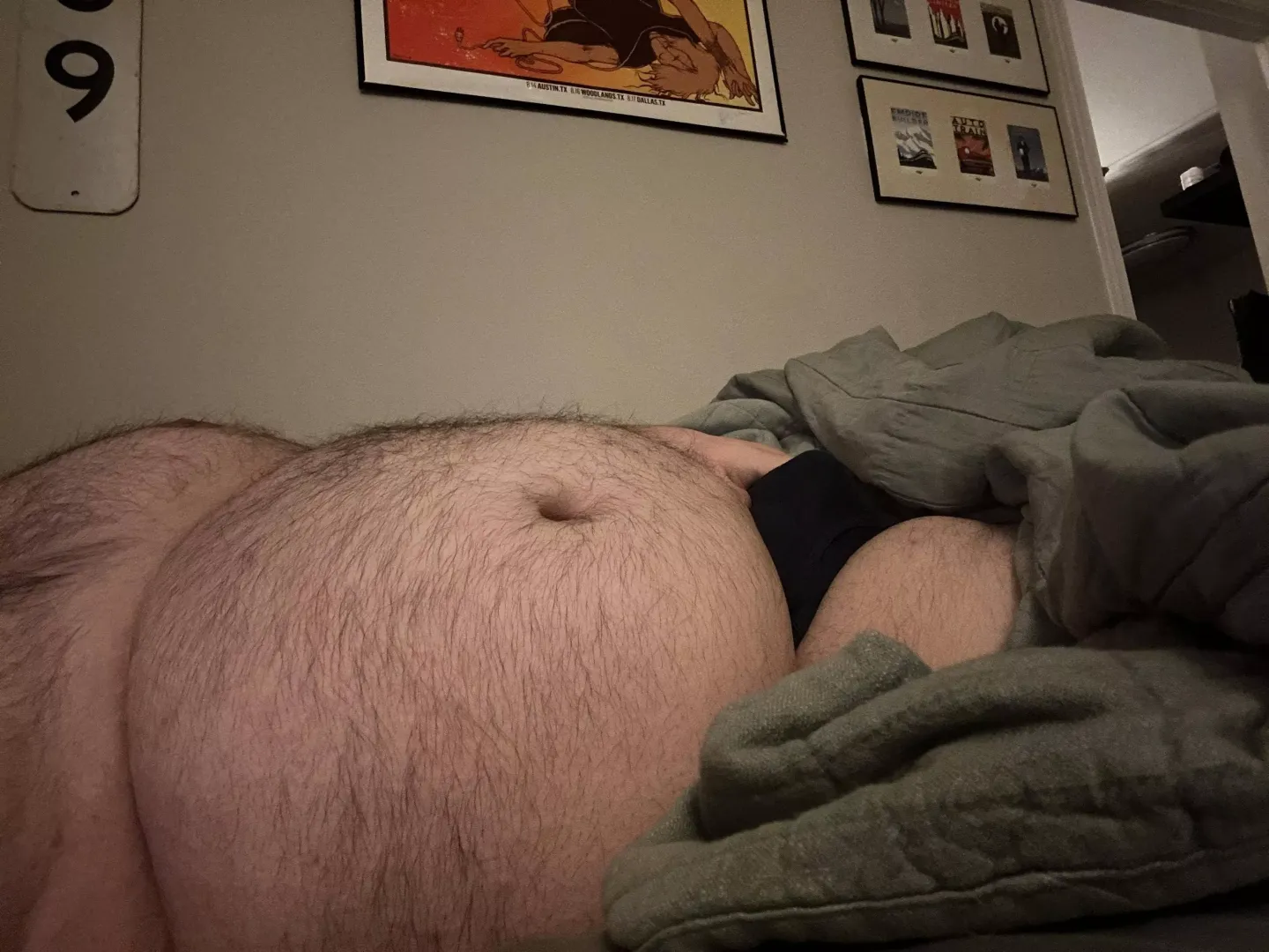 Feeling a bit horny in bed. Who wants to come help a big bear out? posted by TheRealSpudMuffin