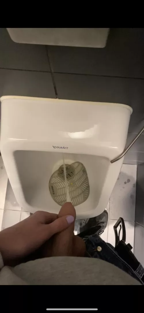 Filmed myself pissing in a public toilet, what would you do if you caught me? by secretenglishtwink