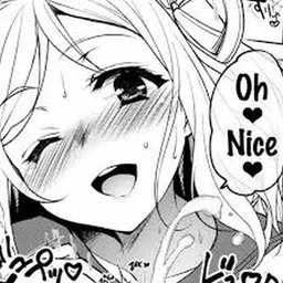 LF Mono Source:1girl, hearts, open mouth, one eye closed, blushing, foreign text, 