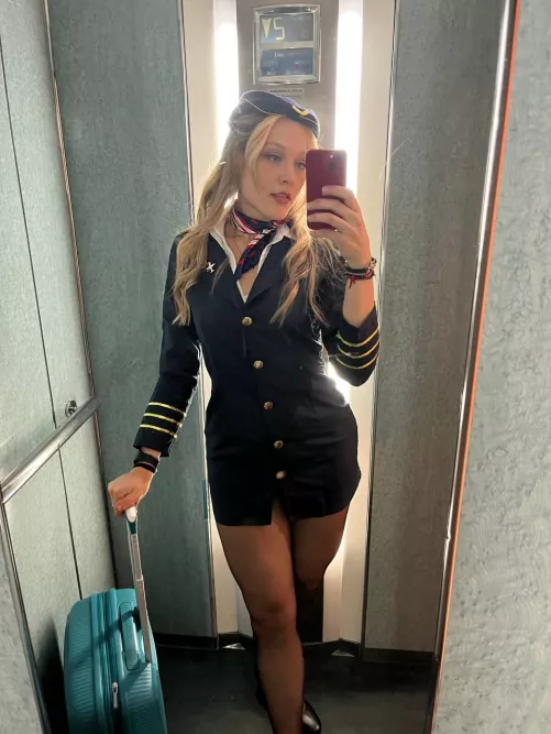 Next flight is gonna be to your place so you can rip my uniform off🥰 by rusticatsny