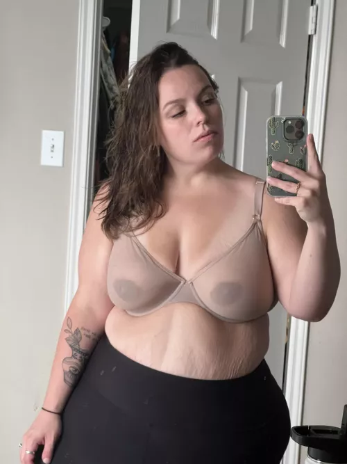 Peek a boo bras are my favorite 😈 by mommagerth