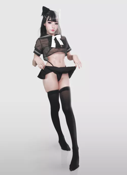 Sexy Goth Neko Girl :3 by ferx258