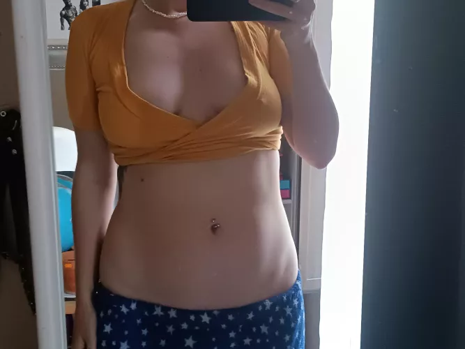 Still too shy to post the most recent one one here..sorry I still don't feel confident enough with the bigger belly🥲 by Outside-Ad-922