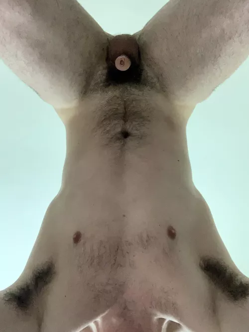 Stretching with Pubic Hair by coveredpurple