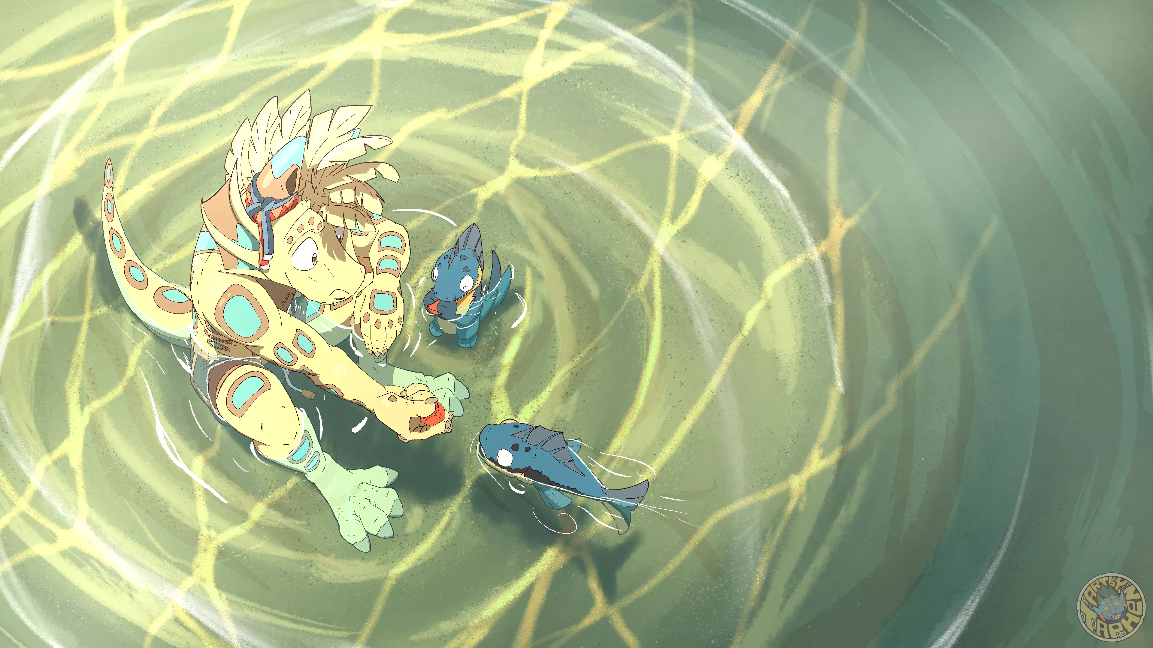 The secret stock cube recipe from Higuato's grandma. It strangely forces fishes to evolve, Higuato keeps it as a secret. (art by me @taphenortohgjen) posted by Tohgjen