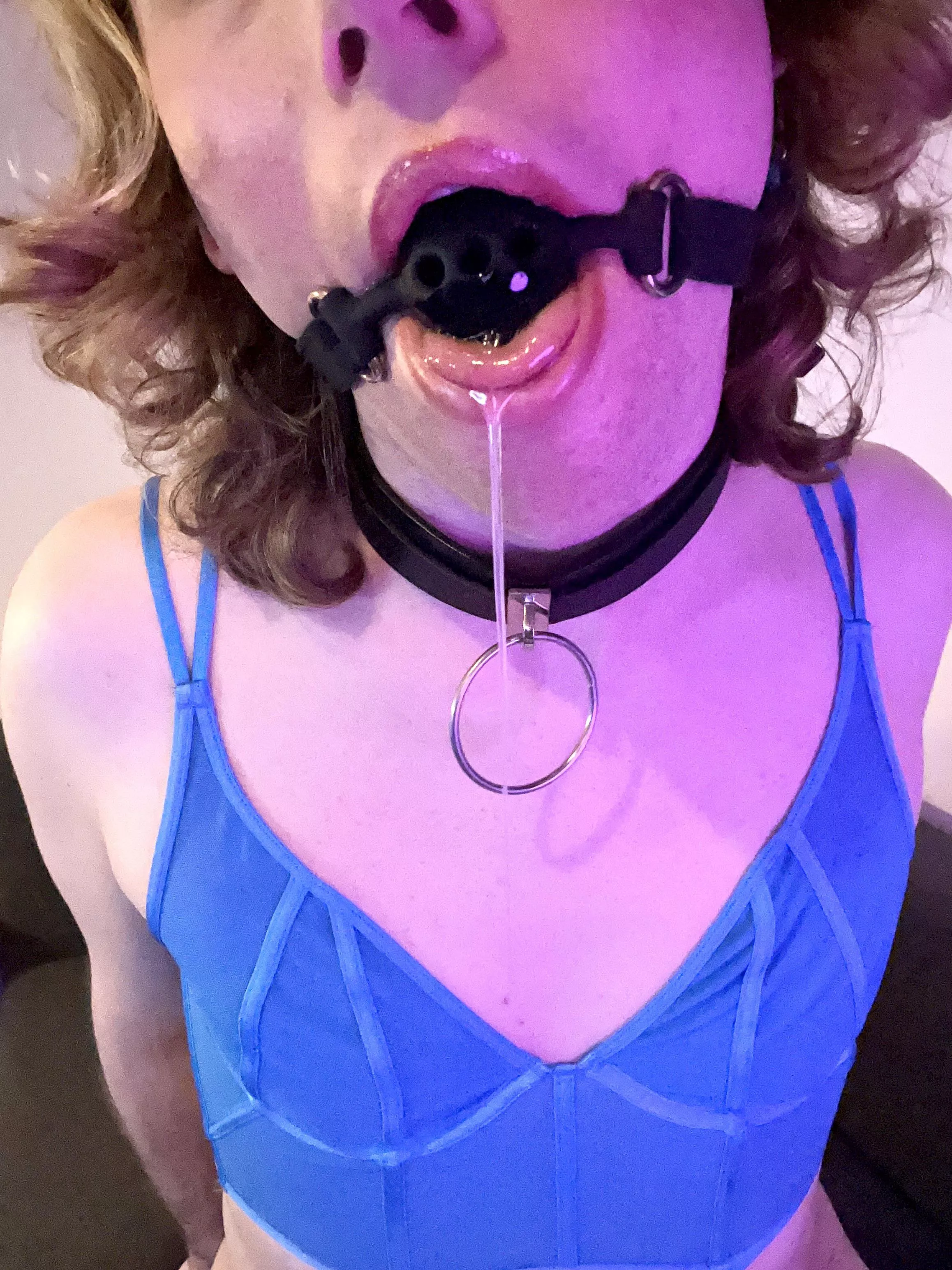 This enby loves getting gagged and messy [oc] posted by rurtigurti