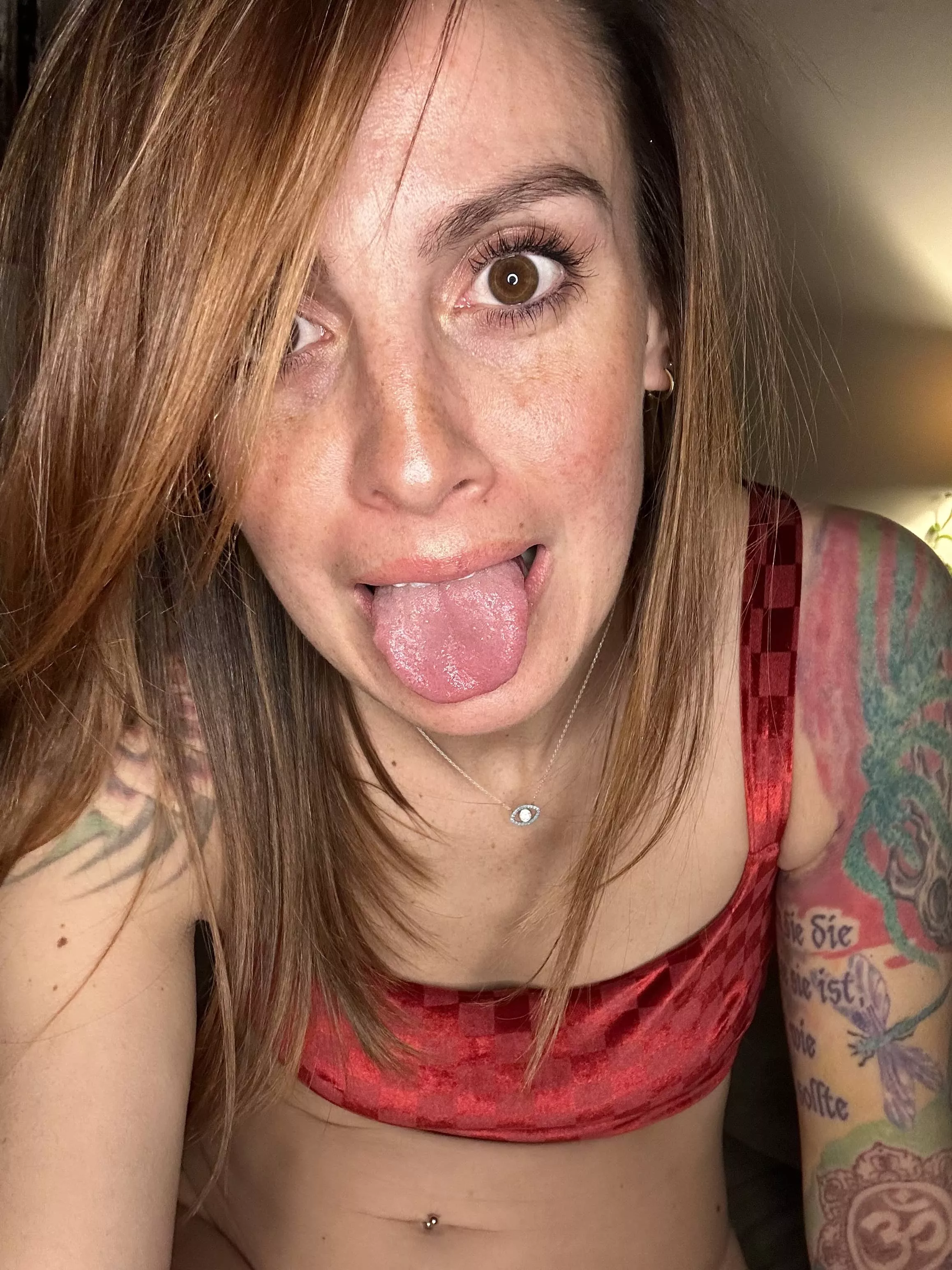 This tongue is just waiting for your cum. posted by Tay-Rae773