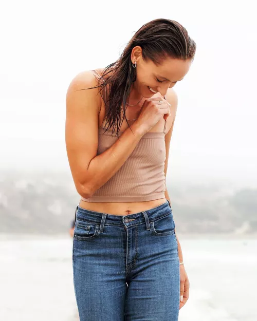 tight shirt, cloudy day by 1orangetiger