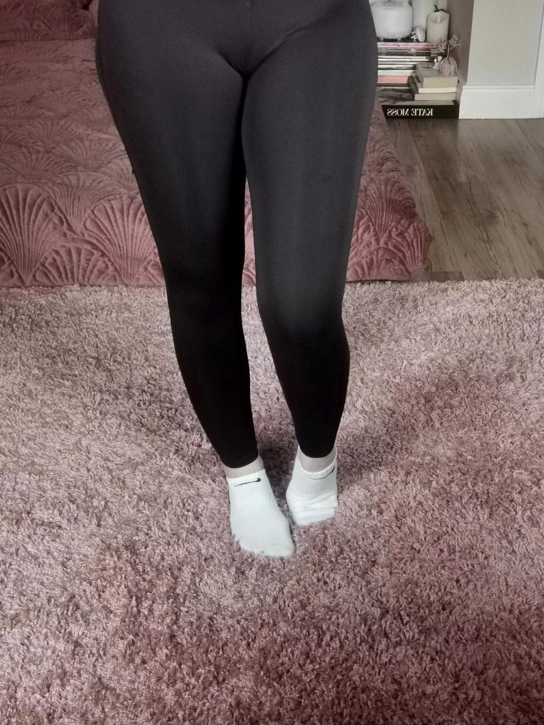 Time for my run and it's warmer out, so they're going to get twice as soaked 😋 posted by LingerieDeity