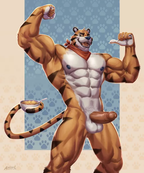 Tony the Tiger 🥛 (AmonSyd) by AliceTheMagicQueen