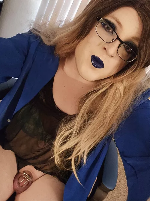 Caged and plugged like a good girl should be 💙 by CosmicValkyrie91