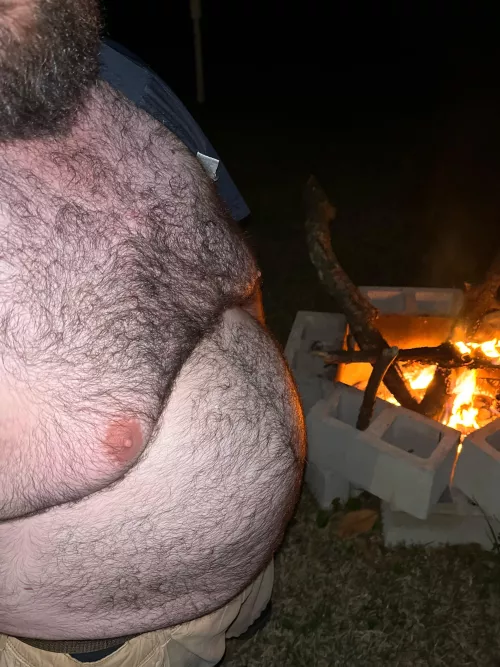 Chest hair in the ambience of a crackling fire… we’d start by me caressing your face and your fingers running through my chest hair…. Where the story goes… you decide. by Sweet_tea991