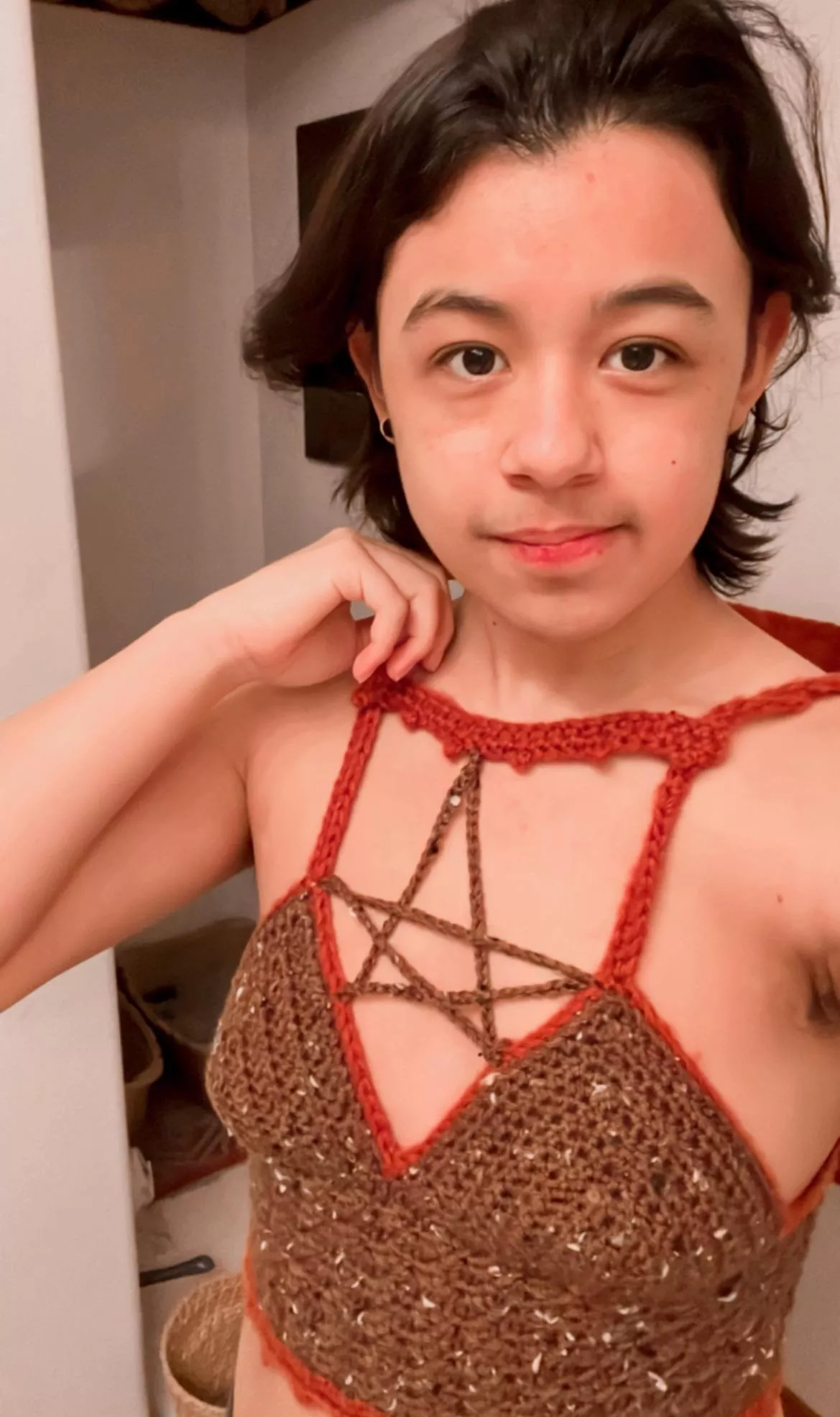 First time crocheting a crop top 💕 What do you think? posted by ProfessionalFuture25