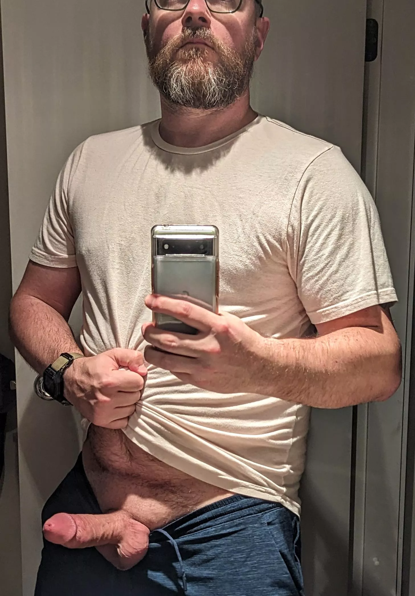 Full beard and a hard cock posted by justkillingtime1348