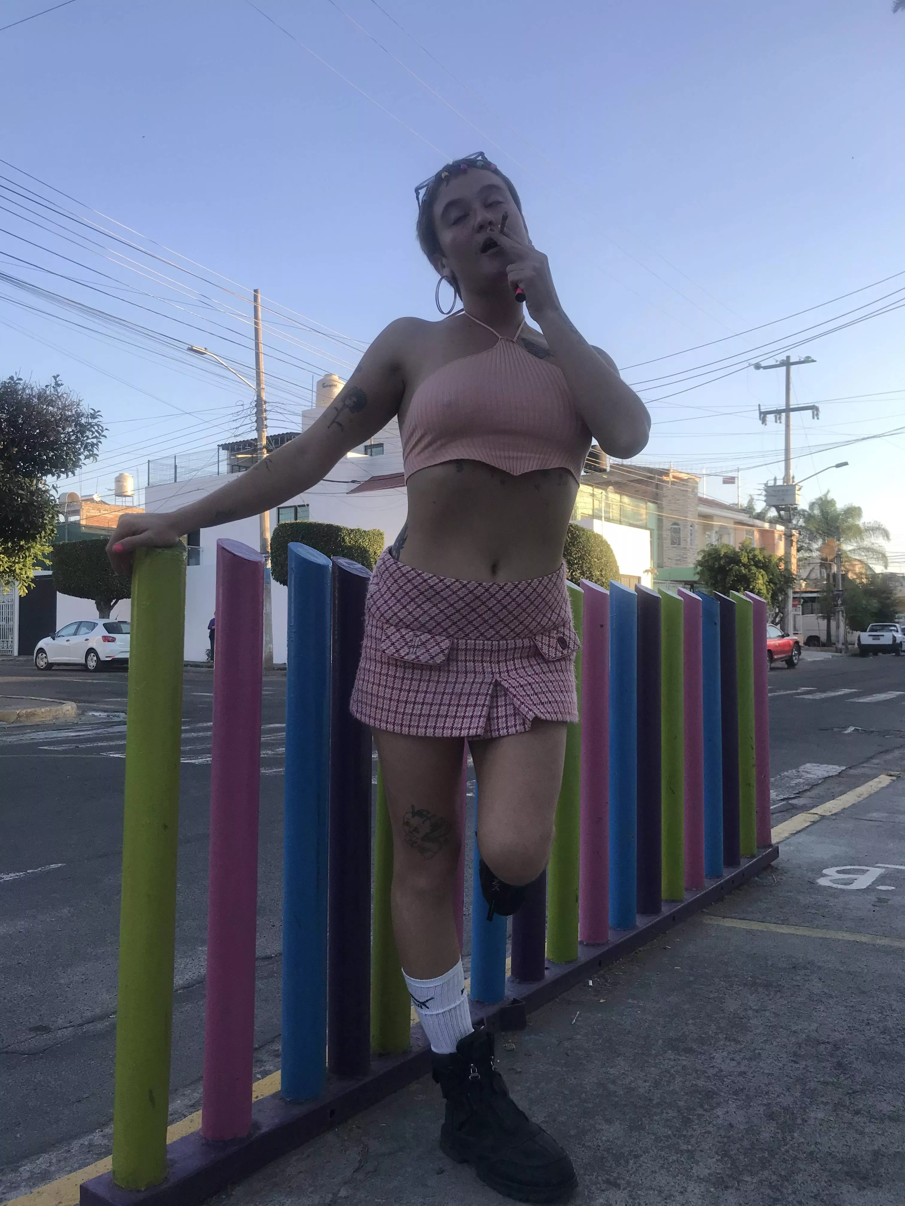 I love the glances I get when I go out like this posted by demonfaceinc