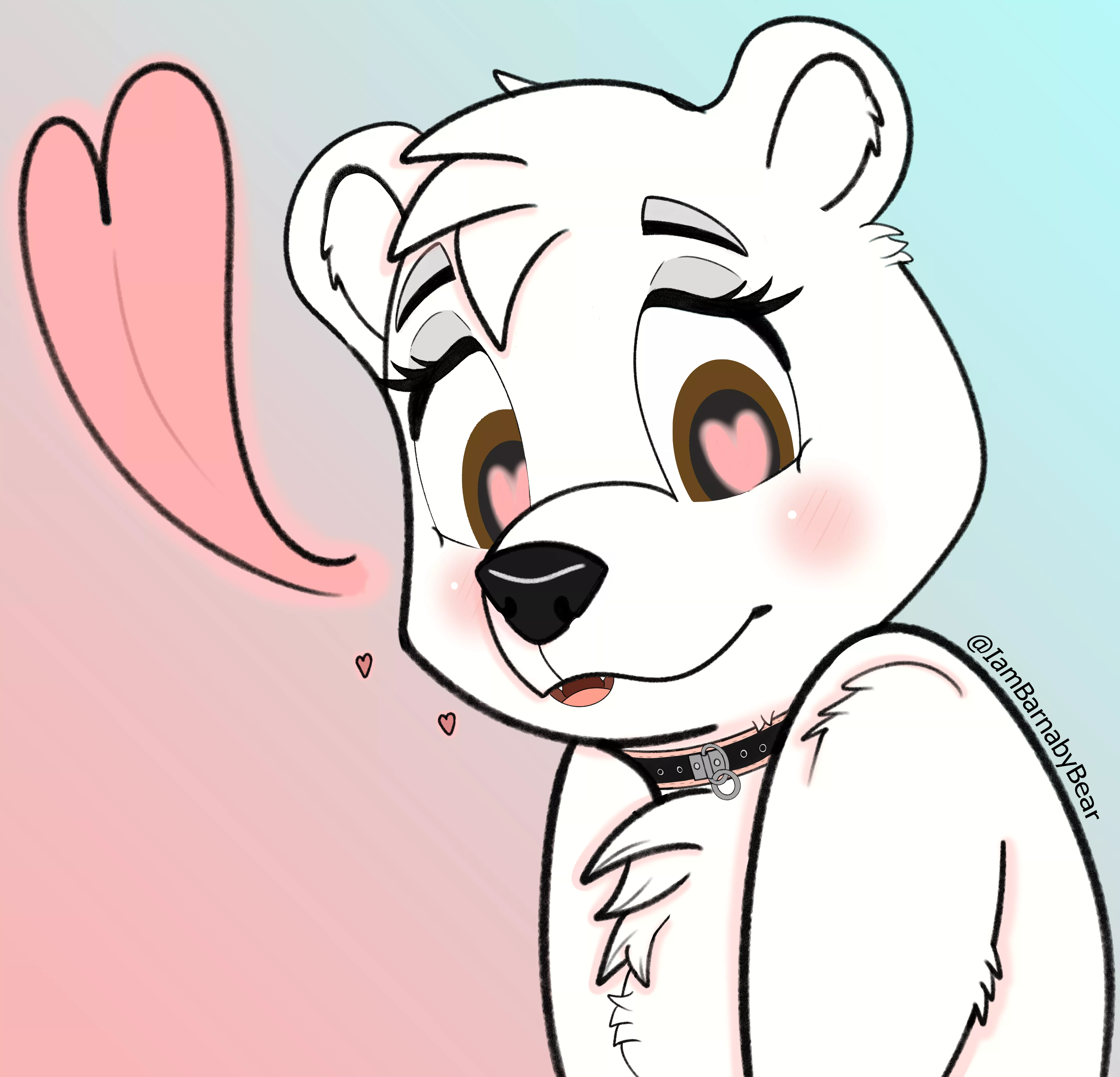 I've been really happy opening up more, so here's more feminine Barnaby doodle I worked on recently ♥️ posted by IAmBarnabyBear