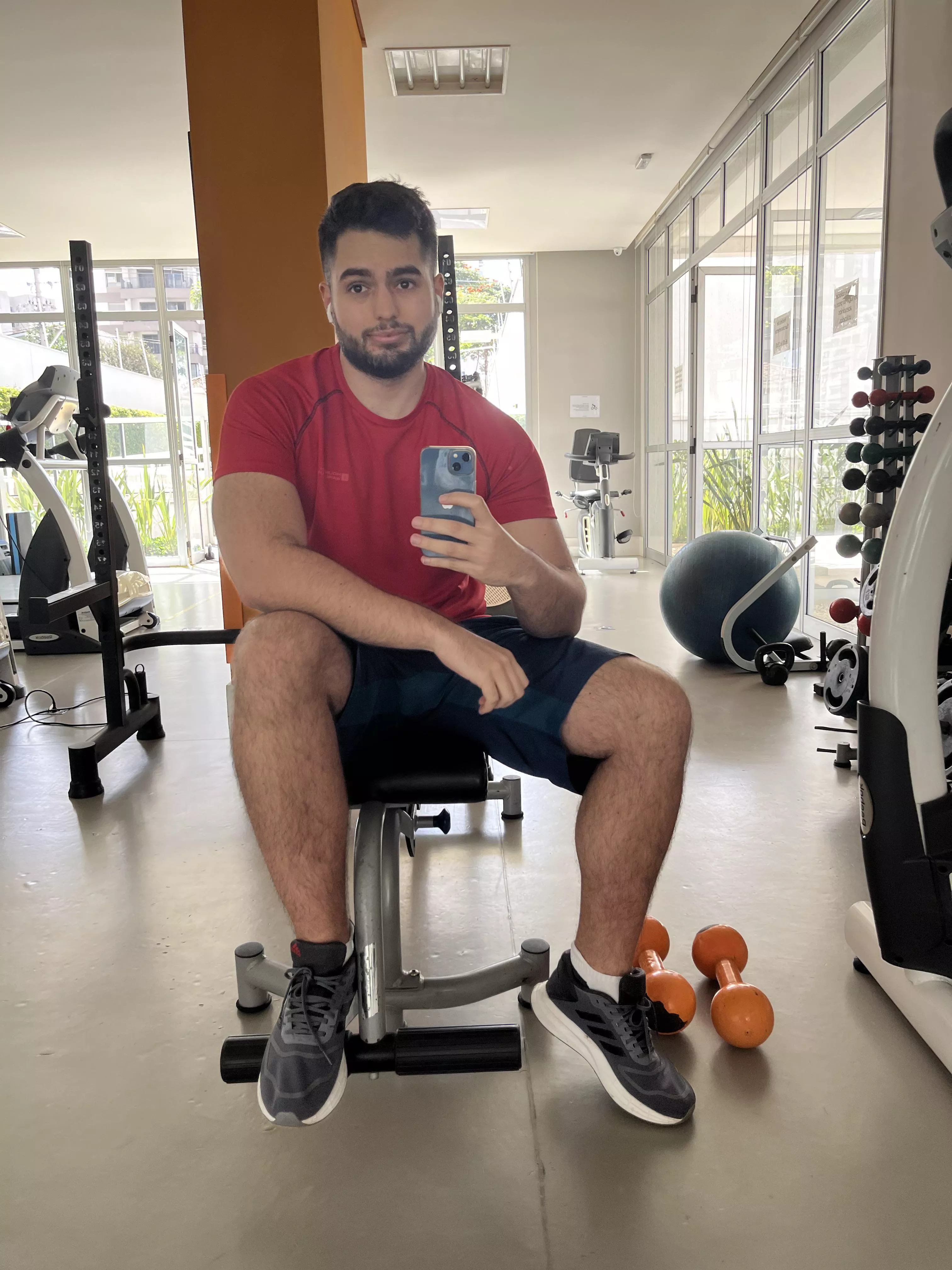 Just another day in the gym thinking about all the junk food I want to eat… posted by mjtt97