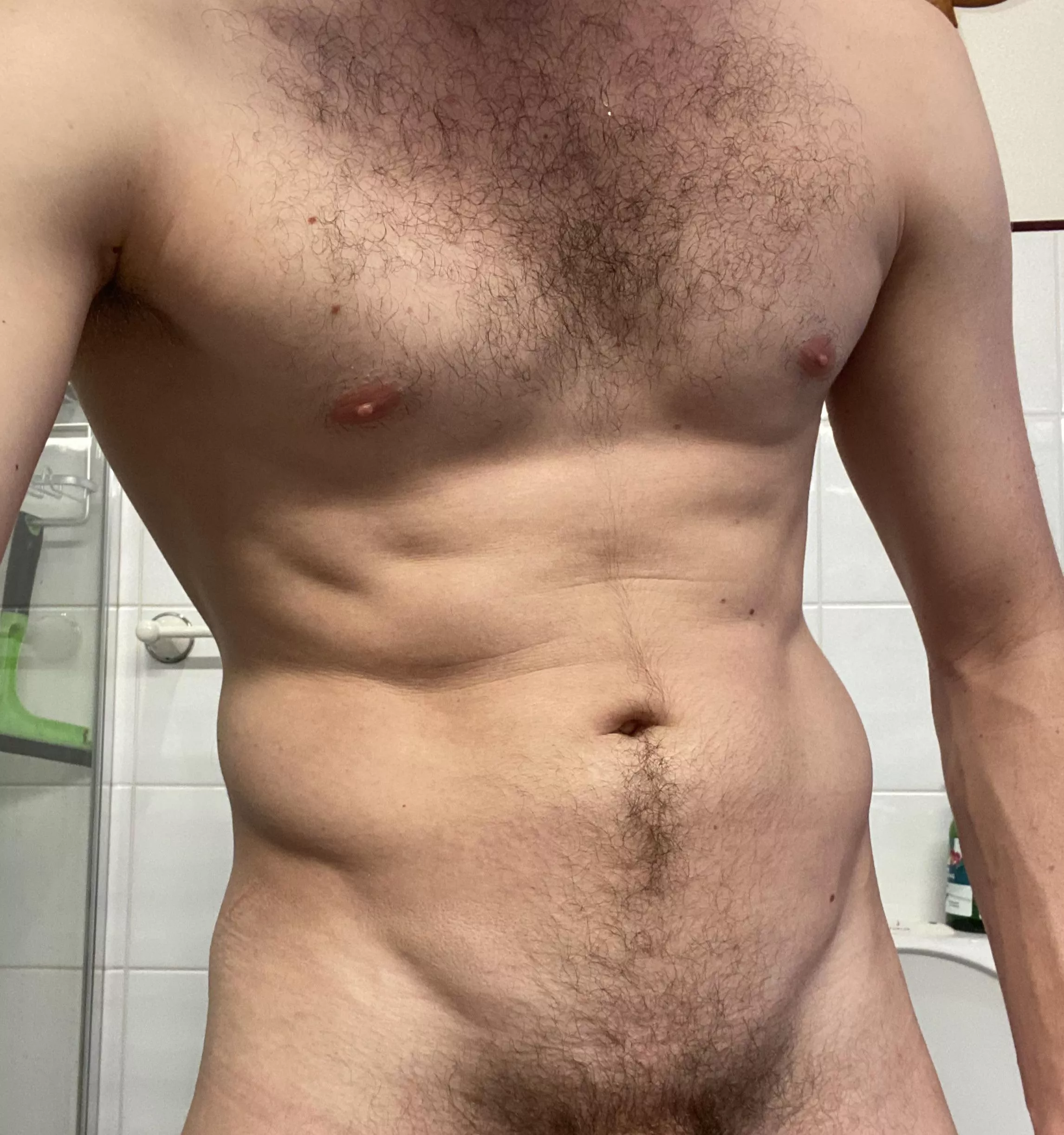 Like the happy trail and the fuzzy chest? posted by Fredswim