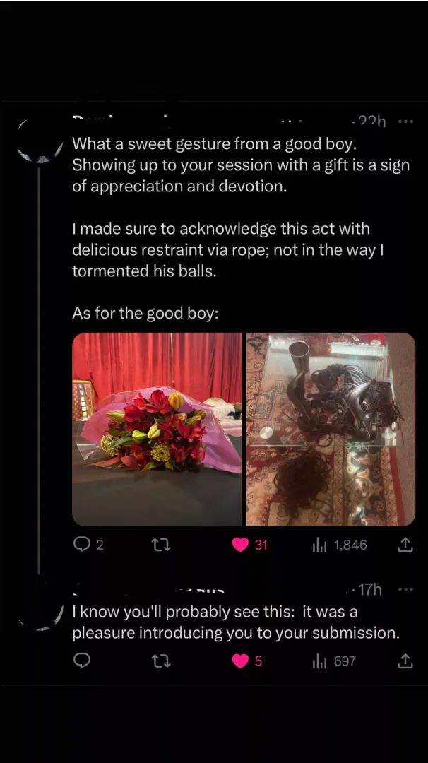 My Dom Acknowledged Me On Twitter and it Made Me Really Emotional posted by RockNRoll72