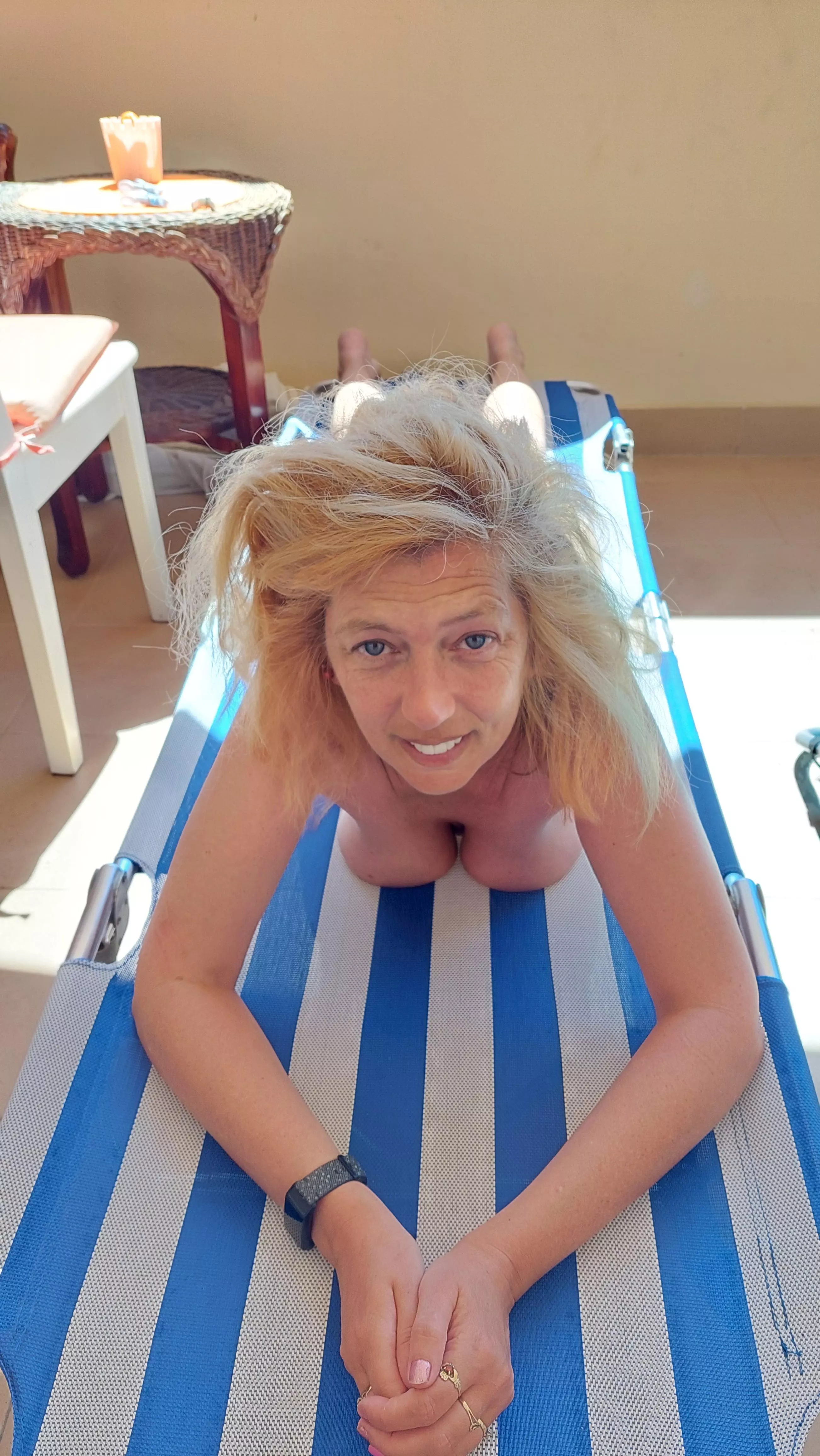 My tan is coming on, still naked of course! posted by kittydiamond198