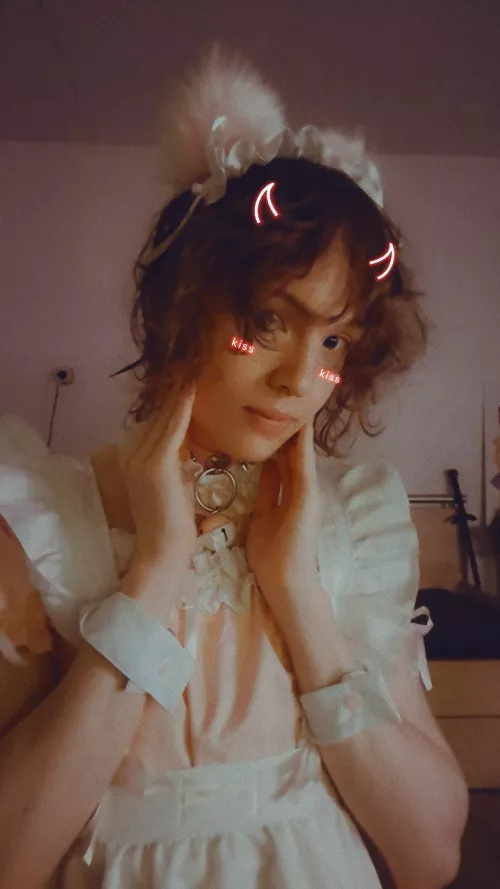 Nya~ turned myself into a cat-maid today! 😸💕 by sweet-vy