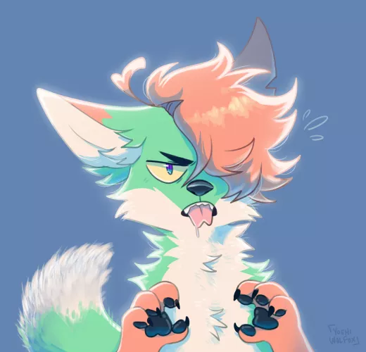 Bluh (art by me) by YoshiWolfox