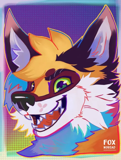 Color Portrait - Art by me FoxNorgad- by juaner92