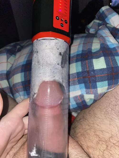 Day 6 my fellow pumpers. Was going to take a break pumping last night but couldn’t sleep 🤷🏻‍♂️ guess who slept like a baby after an hour of pumping and blowing a load? by noregretswithoutyou