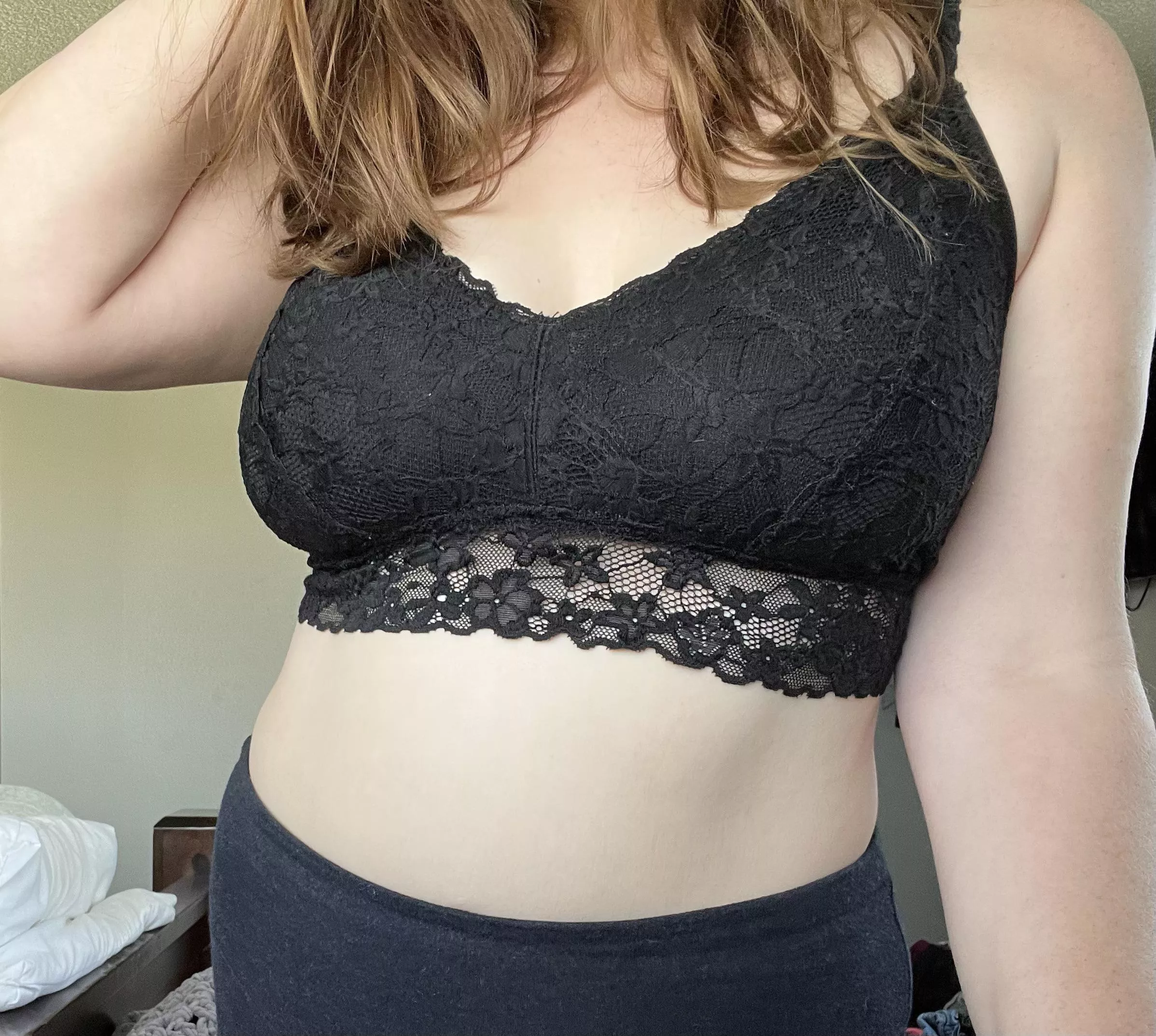 Do you like my new bra, or would you like me better without the bra? posted by chocolate_princess_3