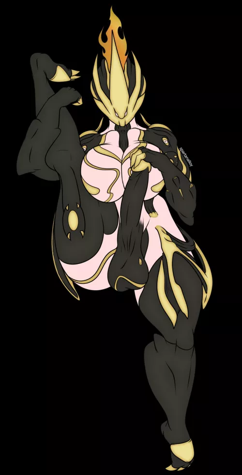 [Futa Ember] Touching herself (spartanalloy) by Darthmufin