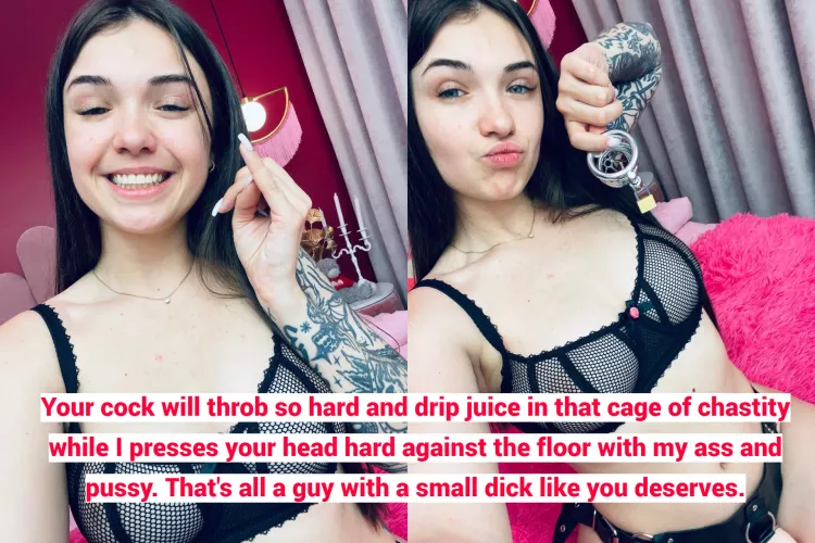 I hope your tongue can handle my pussy better than your pathetic tiny cock. by annasmilee-milf